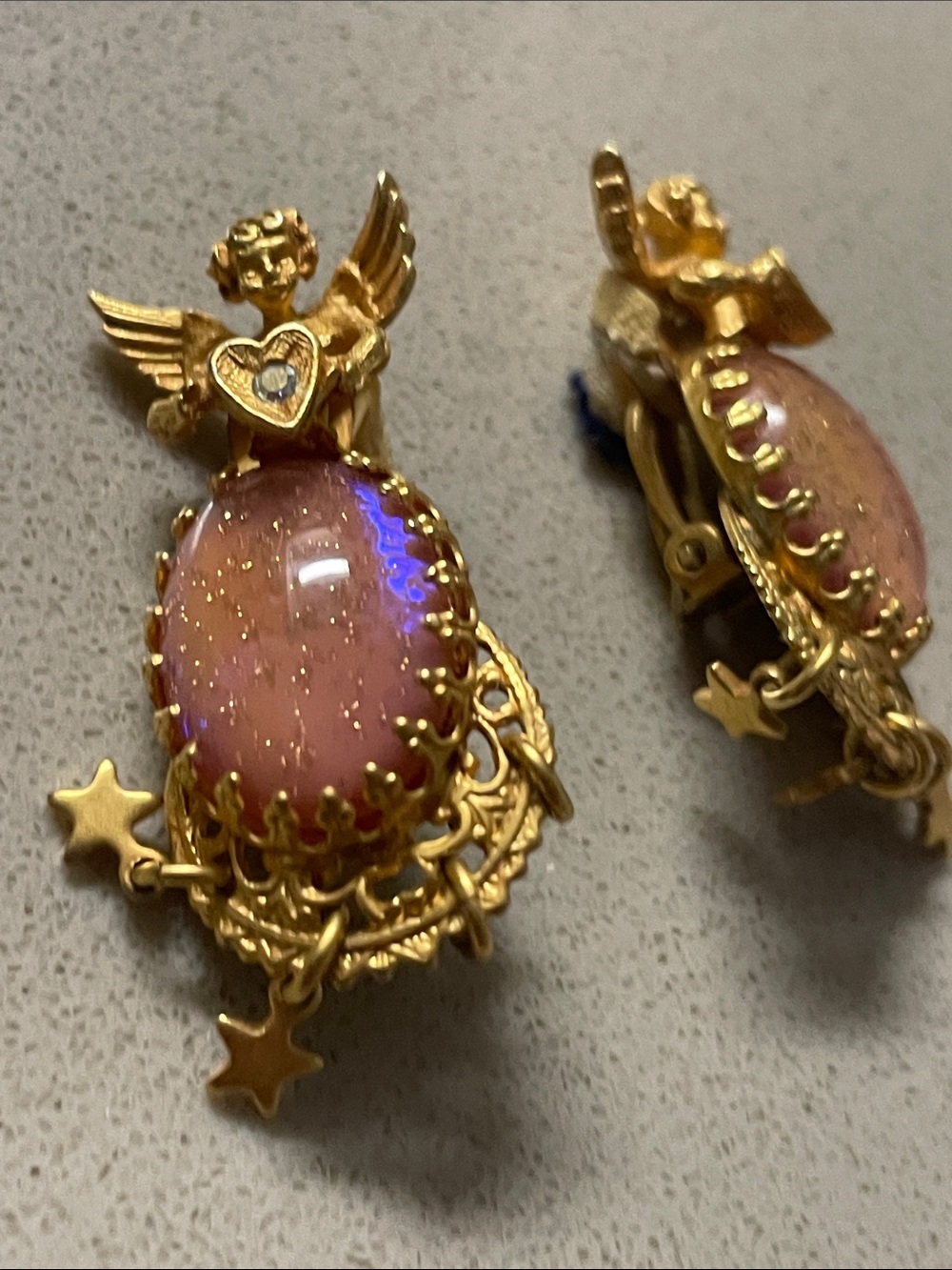 Kirks Folly clip-on earrings